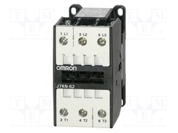 Contactor: 3-pole; NO x3; 230VAC; 62A; for DIN rail mounting; J7KN