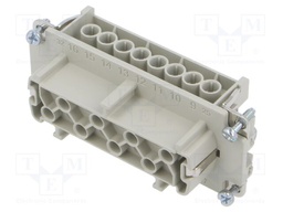 Connector: HDC; contact insert; female; EPIC H-BE; PIN: 16; 24+PE