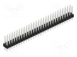 Connector: pin strips; pin header; male; PIN: 56; 2.54mm; THT; 2x28