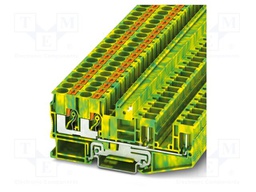 Splice terminal: rail; PT; PA; 0.5÷10mm2; terminals: 4; W: 8.2mm