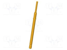 Test needle; Operational spring compression: 4mm; 8A; Ø: 1mm; 1.5N