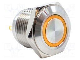 Switch: vandal resistant; Pos: 2; SPST-NO; 2A/48VDC; IP65; OFF-(ON)