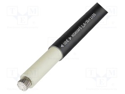 Wire; NSHXAFÖ; 1x6mm2; stranded; Cu,tinned; rubber; black; CPR: Eca
