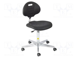 Chair; ESD; Seat dim: 470x440mm; Back dim: 420x320mm; 550÷730mm