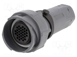 Connector: circular; plug; female; PIN: 32; w/o contacts; for cable