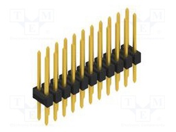 Connector: pin strips; pin header; male; PIN: 22; 2.54mm; THT; 2x11