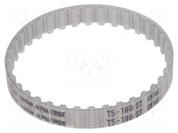 Timing belt; T5; W: 8mm; H: 2.2mm; Lw: 180mm; Tooth height: 1.2mm