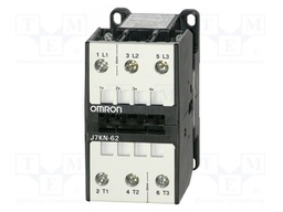Contactor: 3-pole; NO x3; 24VAC; 62A; for DIN rail mounting; J7KN