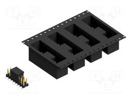 Connector: pin strips; pin header; male; PIN: 16; 2.54mm; SMT; 2x8