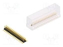 Connector: pin strips; pin header; male; PIN: 34; 2mm; SMT; 2x17