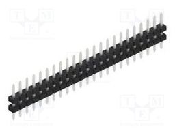 Connector: pin strips; pin header; male; PIN: 23; 2mm; THT; 1x23