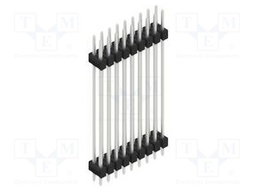 Connector: pin strips; pin header; male; PIN: 18; 2.54mm; THT; 2x9