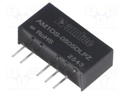 Converter: DC/DC; 1W; Uin: 4.5÷5.5V; Uout: 5VDC; Uout2: -5VDC; SIP7
