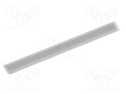 Profiles for LED modules; white; L: 1m; MICRO-NK; aluminium