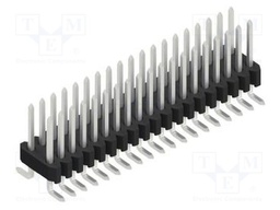 Connector: pin strips; pin header; male; PIN: 38; 1.27mm; SMT; 2x19