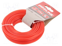 Trimmer line; L: 15m; Mat: nylon; Shape: star; Size: 3mm