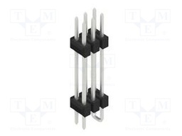 Connector: pin strips; pin header; male; PIN: 6; 2.54mm; SMT; 2x3
