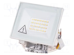Lamp: LED flood light; 20W; 230VAC; neutral white; 110°; 4000K