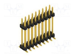 Connector: pin strips; pin header; male; PIN: 18; 2mm; SMT; 2x9; 100V