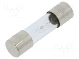 Fuse: fuse; 3A; 250VAC; glass; 20x5.2mm; brass; bulk; nickel plated