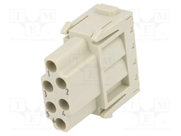 Connector: HAN; module; female; Han Modular E; PIN: 6; w/o contacts