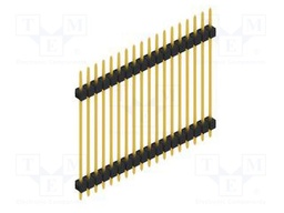 Connector: pin strips; pin header; male; PIN: 18; 2.54mm; THT; 1x18