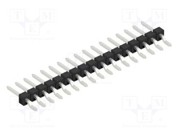 Connector: pin strips; pin header; male; PIN: 17; 2.54mm; SMT; 1x17