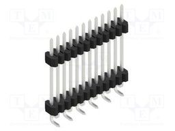 Connector: pin strips; pin header; male; PIN: 12; 1.27mm; SMT; 1x12