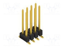 Connector: pin strips; pin header; male; PIN: 8; 2.54mm; SMT; 2x4