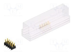 Connector: pin strips; pin header; male; PIN: 10; 2.54mm; SMT; 2x5