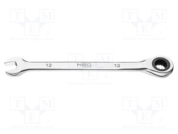 Wrench; combination spanner,with ratchet; 13mm; L: 180mm