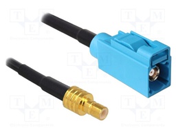 Cable; 3m; Fakra Z female,SMB male; black; Øcable: 2.7mm; 50Ω