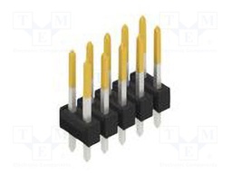 Connector: pin strips; pin header; male; PIN: 10; 2.54mm; THT; 2x5