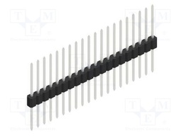 Connector: pin strips; pin header; male; PIN: 20; 1.27mm; THT; 1x20