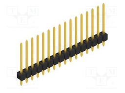 Connector: pin strips; pin header; male; PIN: 16; 2.54mm; THT; 1x16