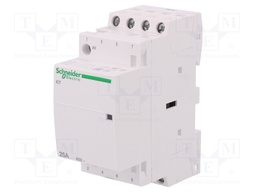 Contactor: 4-pole installation; NO x4; 230÷240VAC; 25A; DIN; ICT