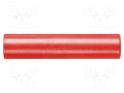 Connector: adapter; 4mm banana; red; 70VDC; 16A; 45mm; -10÷70°C