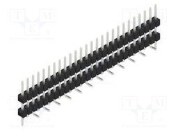 Connector: pin strips; pin header; male; PIN: 26; 2.54mm; SMT; 1x26