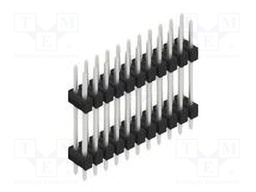 Connector: pin strips; pin header; male; PIN: 22; 2.54mm; THT; 2x11