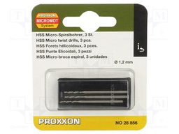 Drill bit; for wood,for metal; Ø: 1.2mm; tungsten vanadium steel