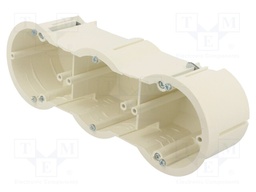 Enclosure: back box; Ø: 63mm; Z: 60mm; plaster embedded; deep; white