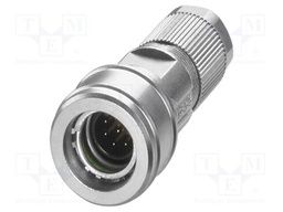 Connector: M12; plug; PIN: 8; 30V; straight; IP65; crimped; A code