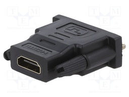 Adapter; DVI-D (18+1) plug,HDMI socket; Colour: black