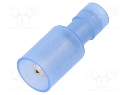 Terminal: round; male; Ø: 5mm; 1.5÷2.5mm2; crimped; for cable; blue