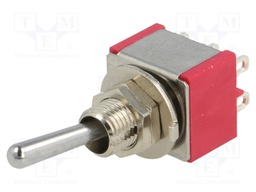 Switch: toggle; Pos: 2; DPDT; ON-ON; 5A/125VAC; 5A/28VDC; -30÷85°C