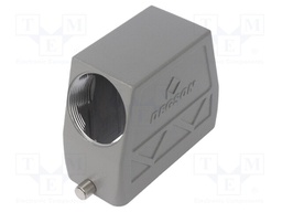 Enclosure: for HDC connectors; size D16B; for cable; for latch