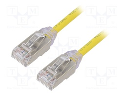 Patch cord; F/UTP,TX6A-28™; 6a; solid; Cu; LSZH; yellow; Len: 2m