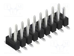 Connector: pin strips; pin header; male; PIN: 18; 2.54mm; SMT; 2x9