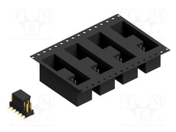 Connector: pin strips; pin header; male; PIN: 12; 2.54mm; SMT; 2x6