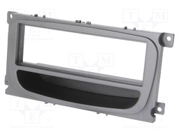 Radio mounting frame; Ford; 1 DIN; silver